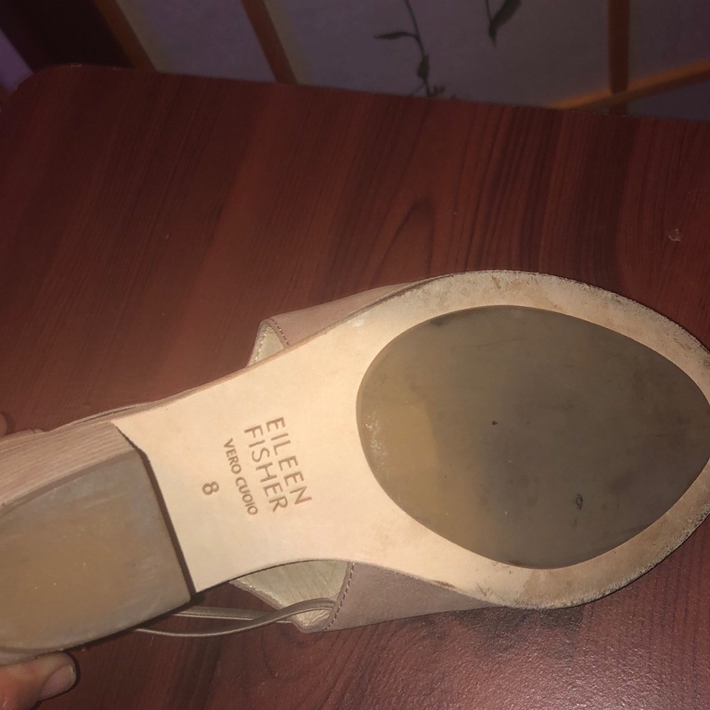 Eileen Fisher Nikki Peep Toe Sandal , size 8 - Picture 6 of 6